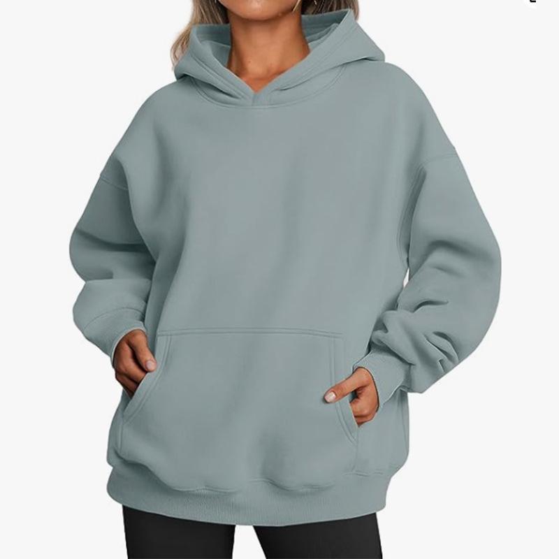 

2026 Women s Spring/Autumn Hooded Sweatshirt with Pockets Small