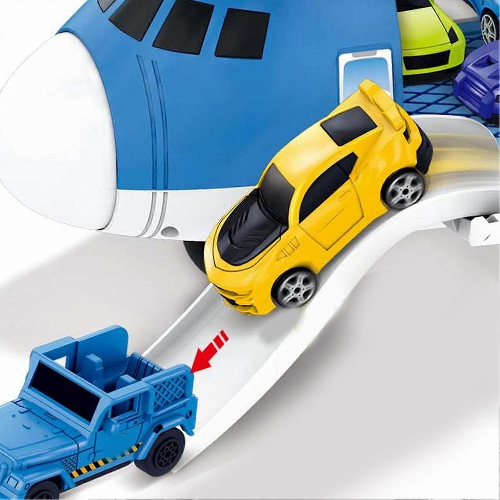 Aircraft Vehicle Toys Fun Educational Simulation Transport Cargo Airplane Car Toy Play Set For 3 To 6 Years Old