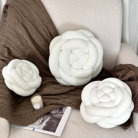 Back Cushion Nordic Style Rose Flower Shape Soft Comfortable Pillow Home Living Room Bedroom Office Decor