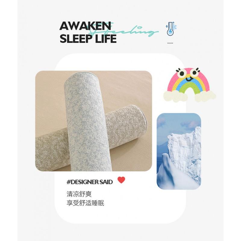 Cooling Memory Foam Cylindrical Pillow Neck Support Adult Single Use Bedding