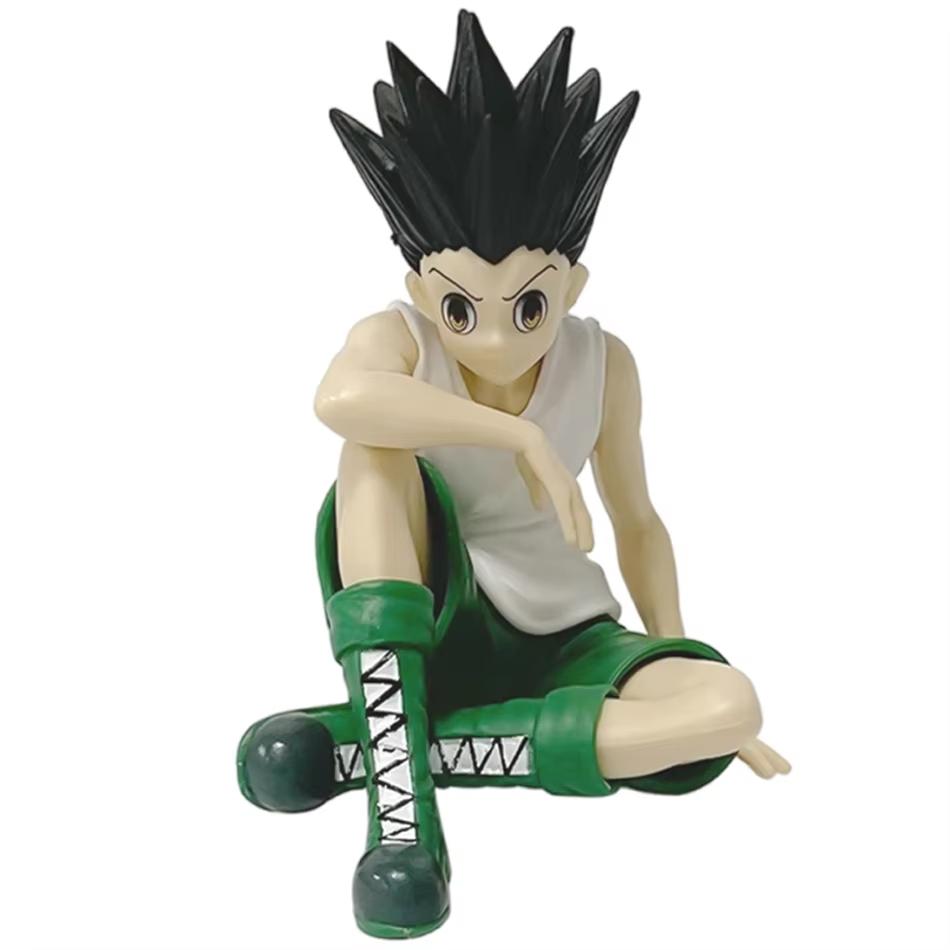 Anime Pg Hunter×hunter Gon Freecss Killua Zoldyck Statue Sitting Figure Pvc Model Collection Desktop Car Ornament Adult Toy