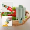 Reusable 2-in-1 Fruit Pepper Corer Color Pepper Corer Seed Removing Tool Portable Kitchen Utensil Fruit Vegetable Coring Tool Seed Remover