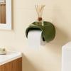 Storage Rack No Punching Bathroom Roll Holder Waterproof Wall Mounted Toilet Tissue Box Vintage Plastic Roll Paper Tube Restroom