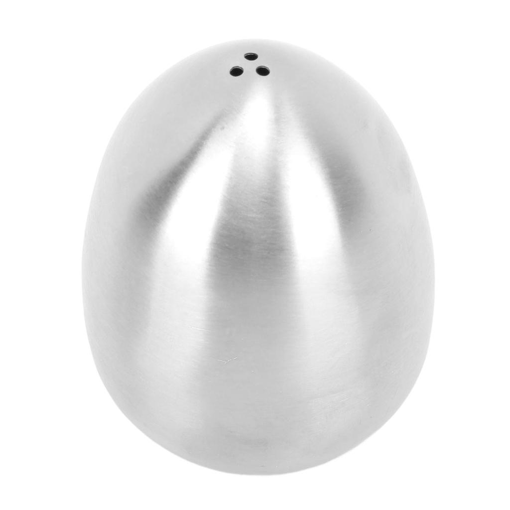 Egg Shaped Spice Jar Multipurpose 3 Holes Leakage Proof Stainless Steel Salt Pepper Dispenser for Kitchen