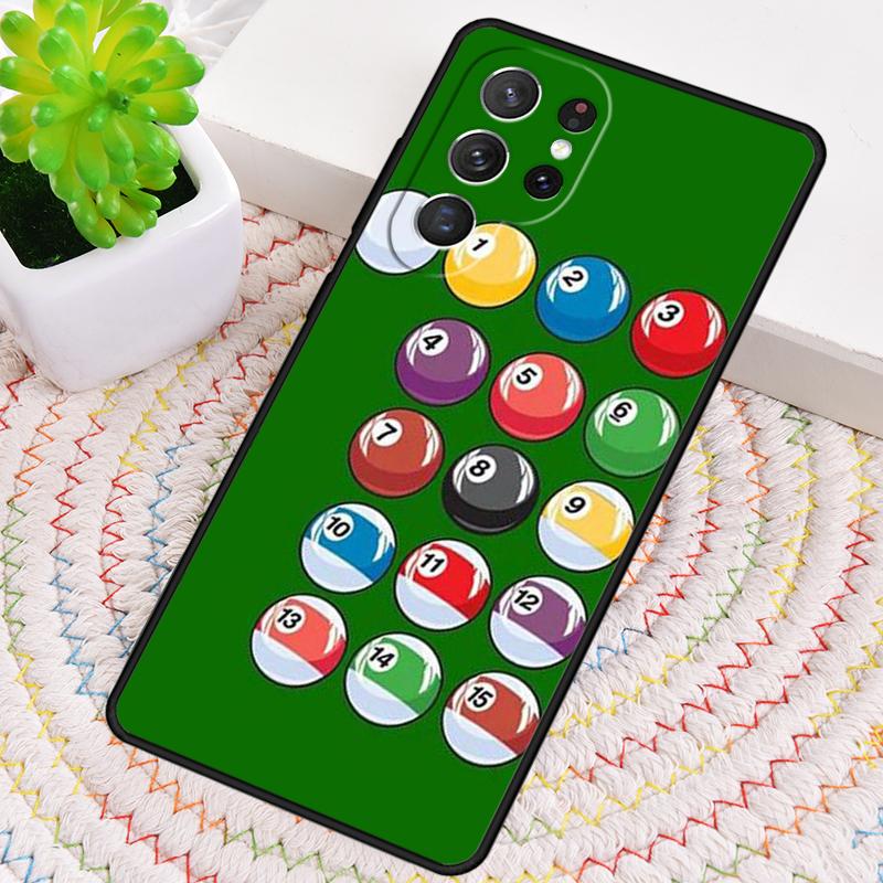 Billiards Snooker 8 Ball Phone Case for Samsung Galaxy note 10 pro S26 Ultra S23 S24 FE S25 S21 S22 PLUS shockproof Cove