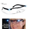 HD Eyeglasses Reading Magnifying Glass Glasses with LED Light for Olds