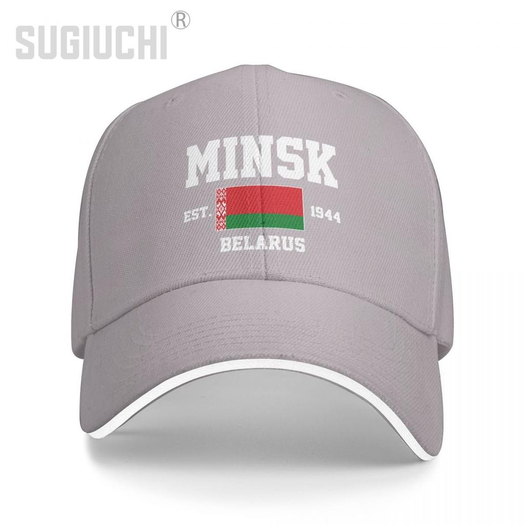 Şapcă de baseball Belarus EST.1944 Minsk Capital Unisex WoUnisex Unisex Hip Hop Sandwich Şapci Snapback Golf Pălărie Pescuit