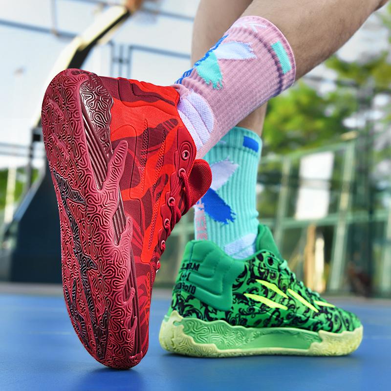 Pánské basketbalové boty Prodyšné odpružení Protiskluzové Odolné Běžecké boty Gymnastický trénink Atletické basketbalové tenisky pro ženy
