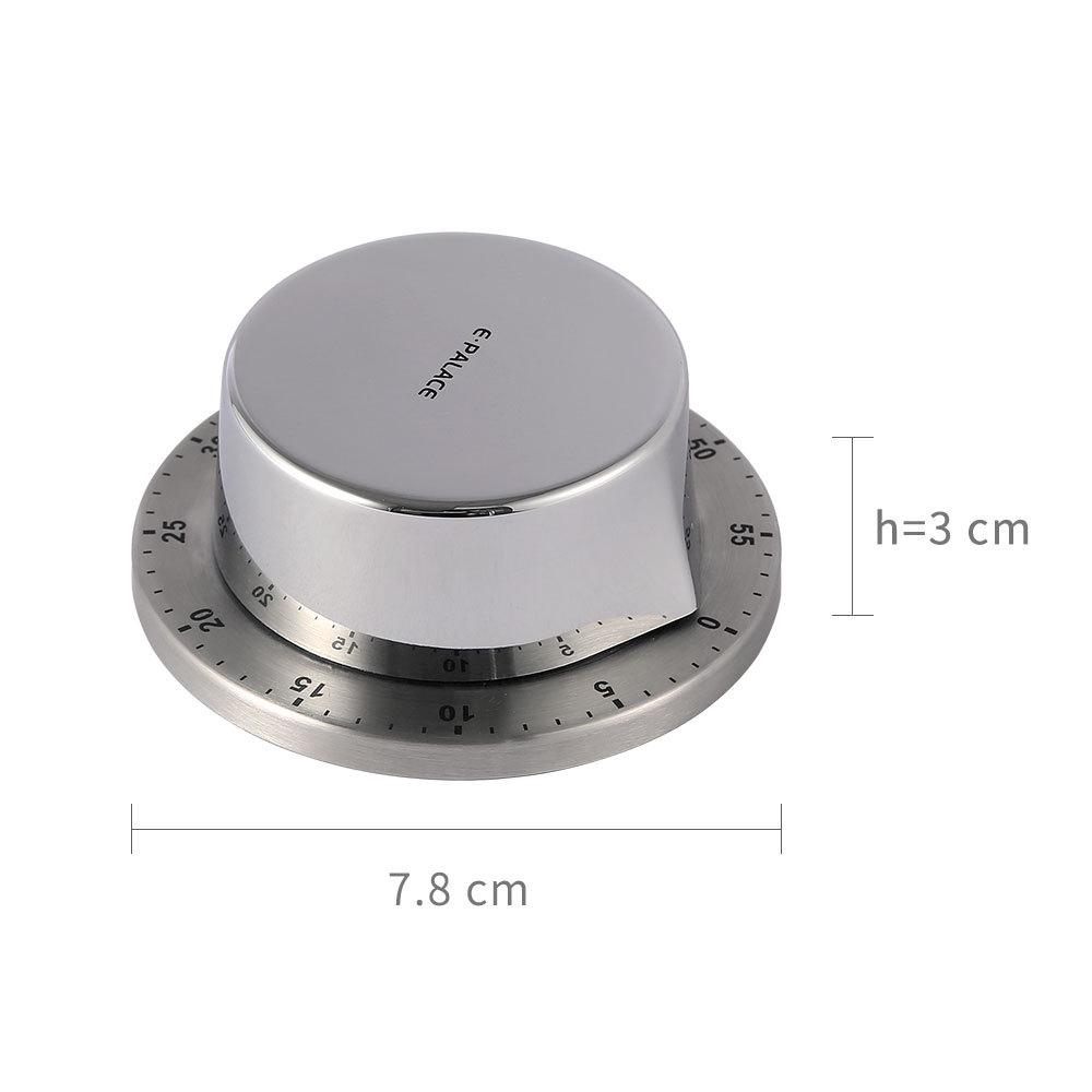 Mechaniczny minutnik kuchenny ze stali nierdzewnej: Menedżer czasu gotowania i nauki