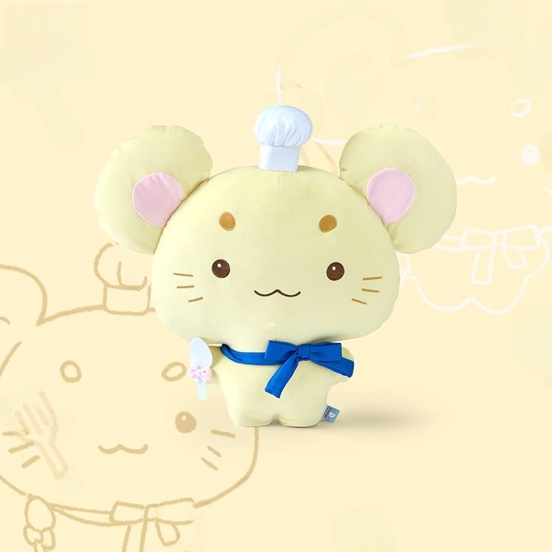 

Креативная мышь-шеф-повар плюшевая игрушка в рубашке, держащая кофе, дизайн, диванная подушка Chef