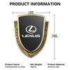 3D Metal Car Body Sticker Emblem Badge Rear Tail Trunk Decal Auto Accessories For Lexus CT ES GS NX IS250 RX350 IS200 LX570