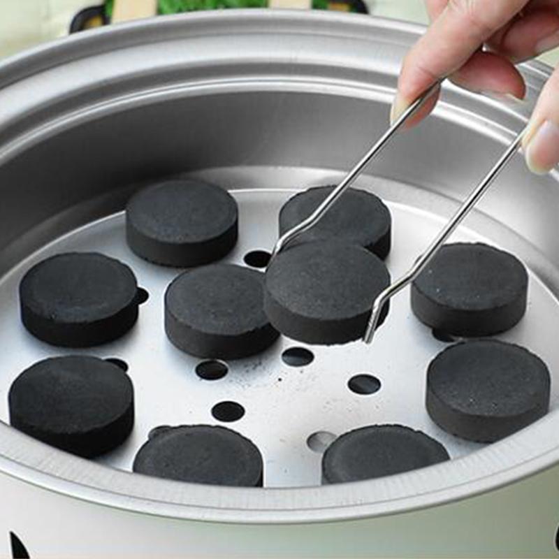 Stainless Steel Split Barbecue Grill Korean Style Barbecue Charcoal Stove with Non-stick Rack for Outdoor Camping Portable