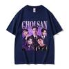 Summe Kpop Band Choi San Ateez Grafisk Dam Unisex Hip Hop Kläder Överdimensionerad Bomullstryckt T-shirt Andningsbar T-shirt