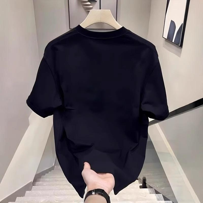 Trendy Brand Short-Sleeved Pure Cotton Men'S Printed T-Shirt Trendy Men'S And Women'S Versatile Round Neck T-Shirt Men'S