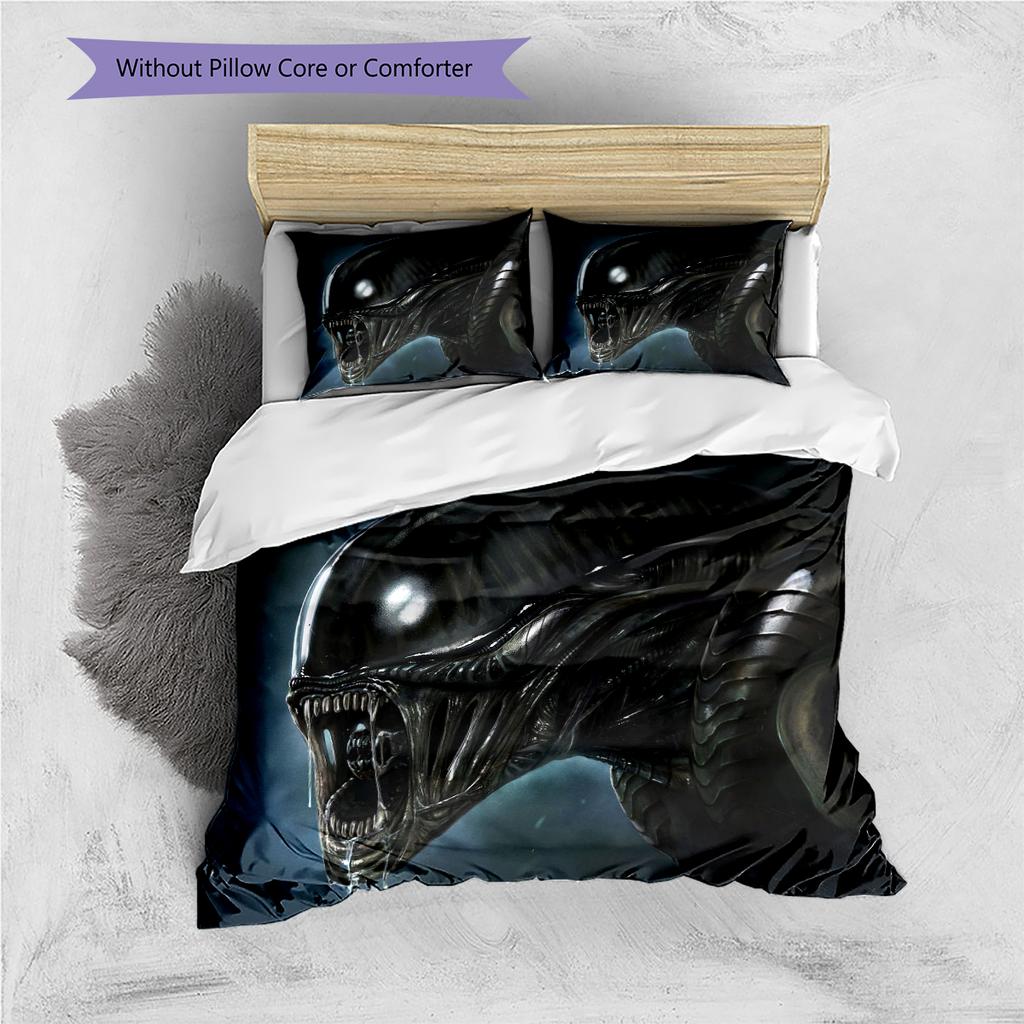 Cartoon Pattern Bedding Quilt Set Quilt Cover Pillowcase Home Decoration Birthday Gift (1 * Duvet Cover + 2 * Pillowcase, Without Core)