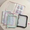 A5 Laser Star Zipper Binder Collect Book Refill Organizer DIY Journal Diary Transparent Kpop Idol Photo Album Kawaii Stationery