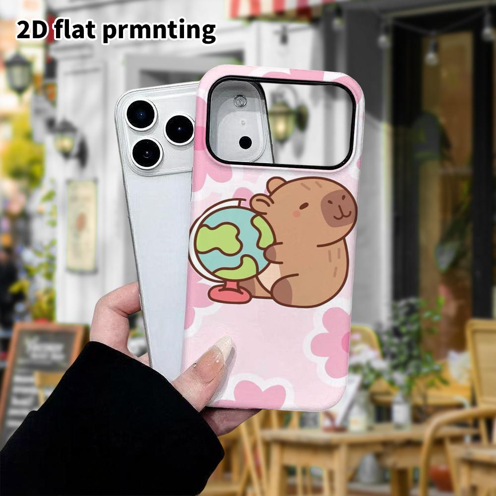 Phone Case: 2D Flat Design Suitable for iPhone 18 17 16 15 14 13 Pro Film Protective Case, Couple Style, Tilted Head Smile, Christmas and Halloween Gi