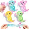 Giocattolo Axolotl Antistress Decompressione Glitterato Carino Zucchero di Malto Spremibile Giocattolo Fidget Per Adulti Bambini Regalo Festa di Compleanno