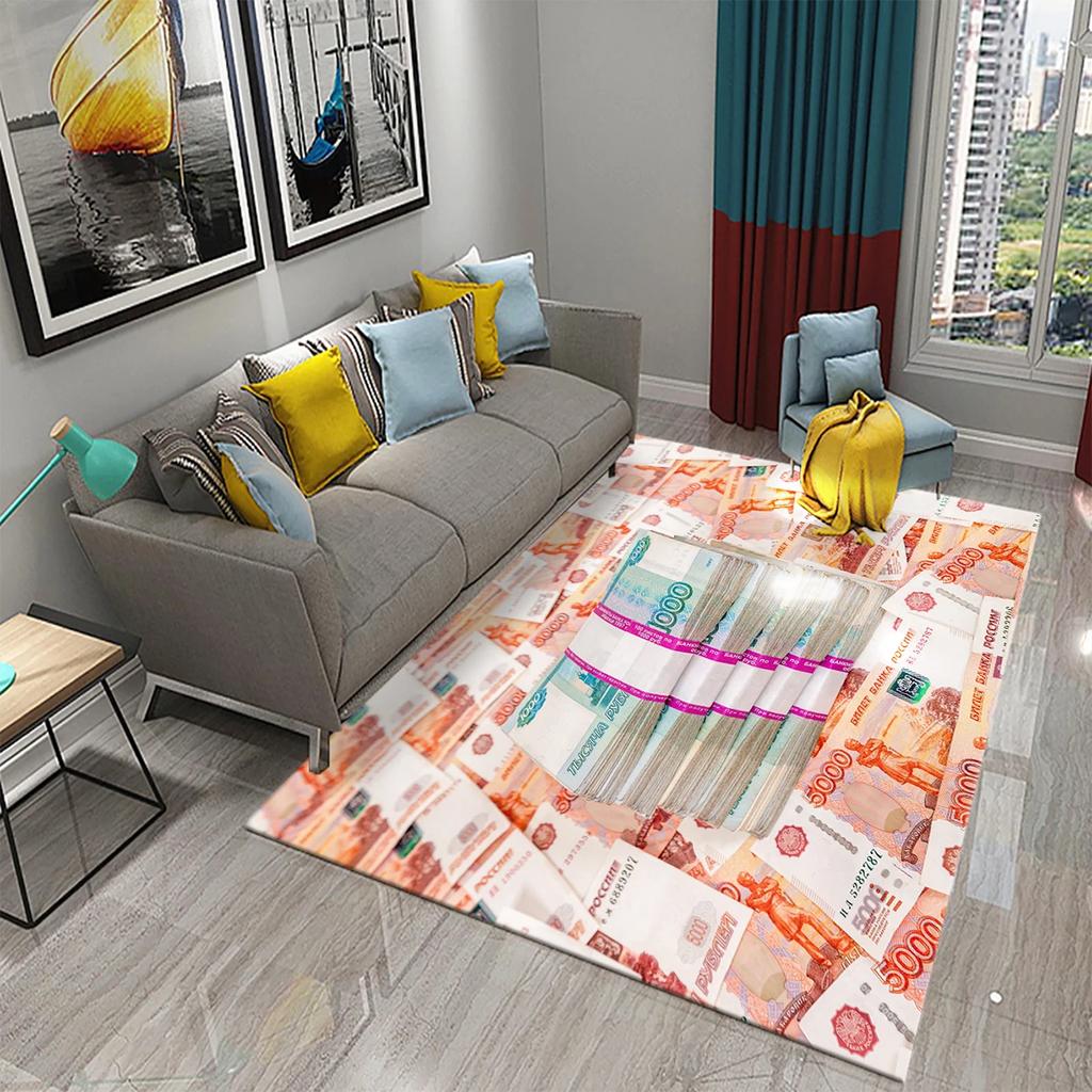 Dollar Money Pattern Carpet Hallway Entrance Doormat Living Room Floor Rugs Home Decor Kitchen Carpet Non-slip Bathroom Area Mat