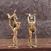 Solid Brass Women And Snake Furniture Ornaments Living Room Desk Tea Pet Brass Crafts Bronze Miniatures Decoration