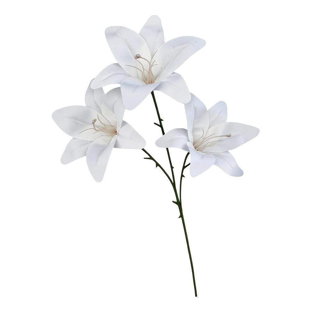 3 Heads Artificial Lilis DIY Flower Floral Arrangement Fake Flowers Realistic Plastic Artificial Flowers Photography Props