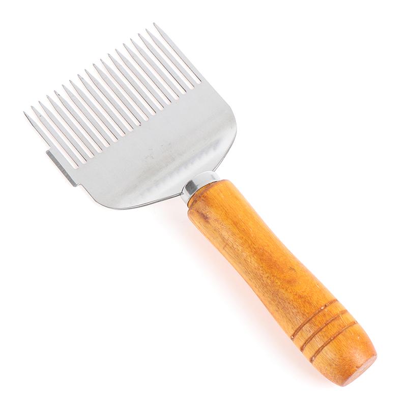 

Резак для меда, скребок, вилка для вскрытия меда, деревянная ручка, инструменты для пчеловодства 17*7cm серебряный