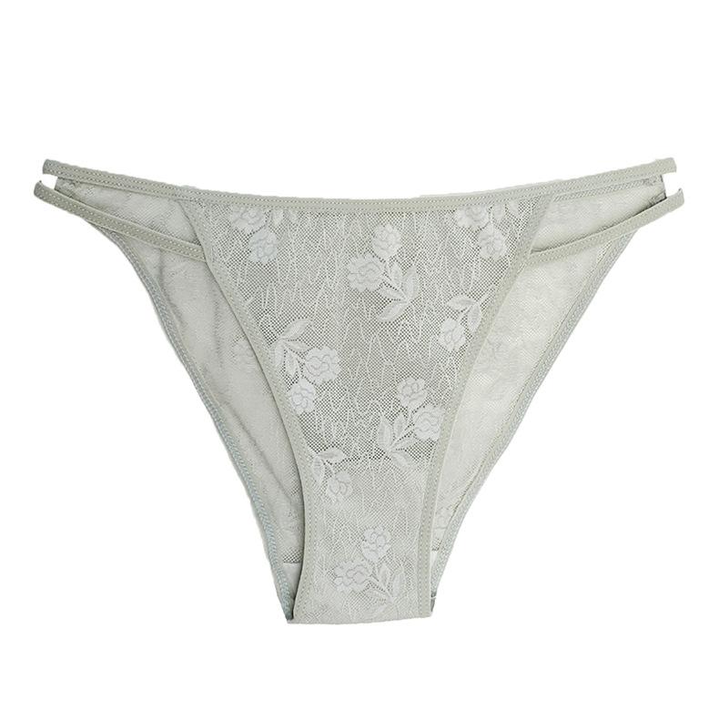 Big Yards Ms Summer New Interest Sexy Lace Double Fine with Pure Color Perfect Waist Briefs