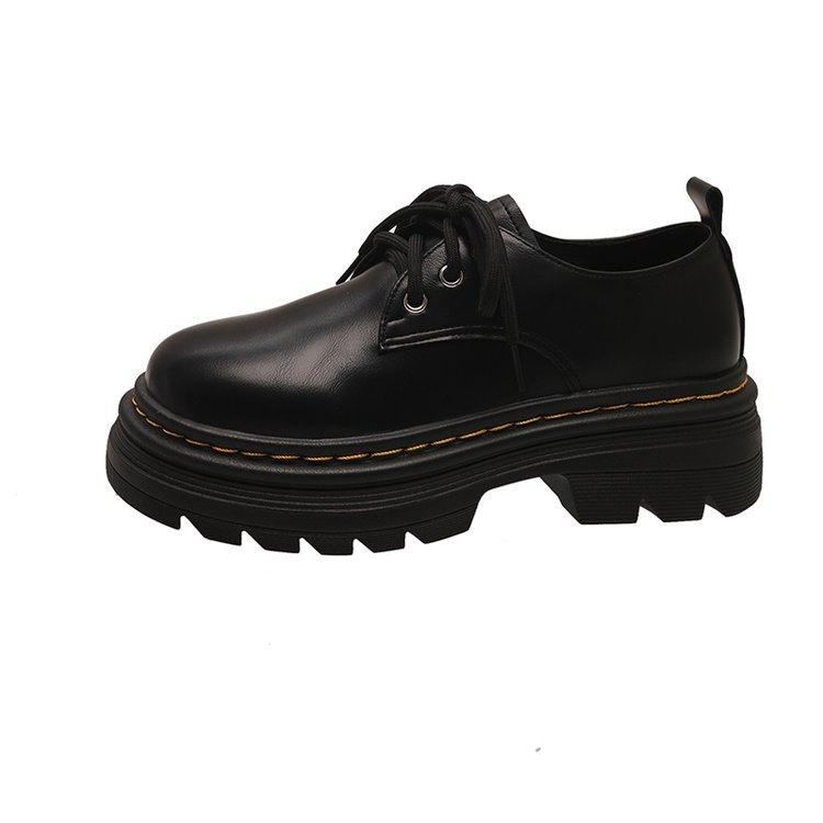 Ziyan~ Small Leather Shoes Women's 2025 Summer New Platform Loafers Genuine Leather Women's Shoes Single Shoes Black Martin Shoes