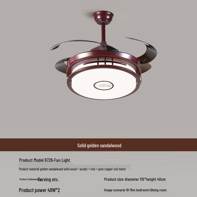 Ultra-Thin Antique Chinese Style Ceiling Light - Solid Wood Rectangular Fixture for Living Room, Restaurant, Bedroom