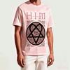 Him Band Pro Fan Dárek Tričko Unisex Unisex Harajuku Oversized Unisex Krátký Rukáv Streetwear Vysoká Kvalita Pár Komfortní Měkký