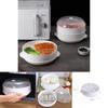 Home Kitchen Microwave Steamer Cookware With Lid For Effortless Multilayer Cooking