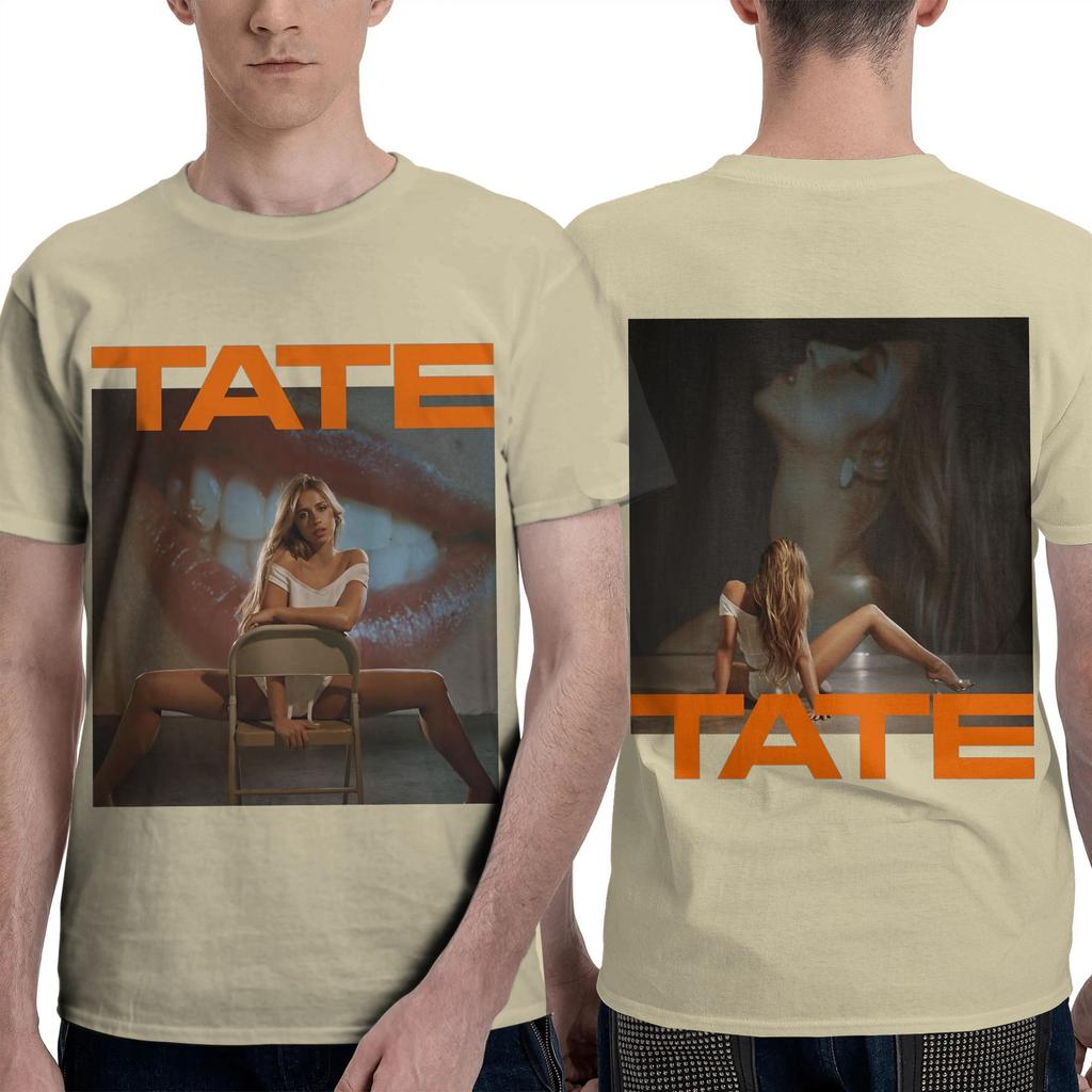 Men Women T-Shirt Tate McRae T-Shirts Fashion Miss Possessive Tour 2025  Summer Tees Casual Custom Logo 100 Cotton Clothing Gift