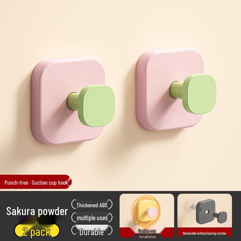 Macaron Adhesive Wall Hook - Coat Rack for Entryway, Bedroom, Living Room