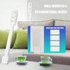 Square Power Socket With Individual Switches And Wide Outlet Spacing For Multiple Devices In Home Office