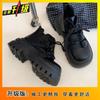 British style round head women's short boots 2025 autumn and winter new fashion thick-soled comfortable casual Martin boots women