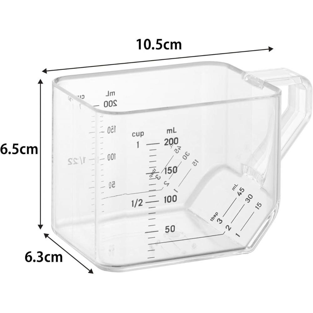 Yamazaki Measuring Cup 200ml White W10.5 D6.3 H6.5cm Tower