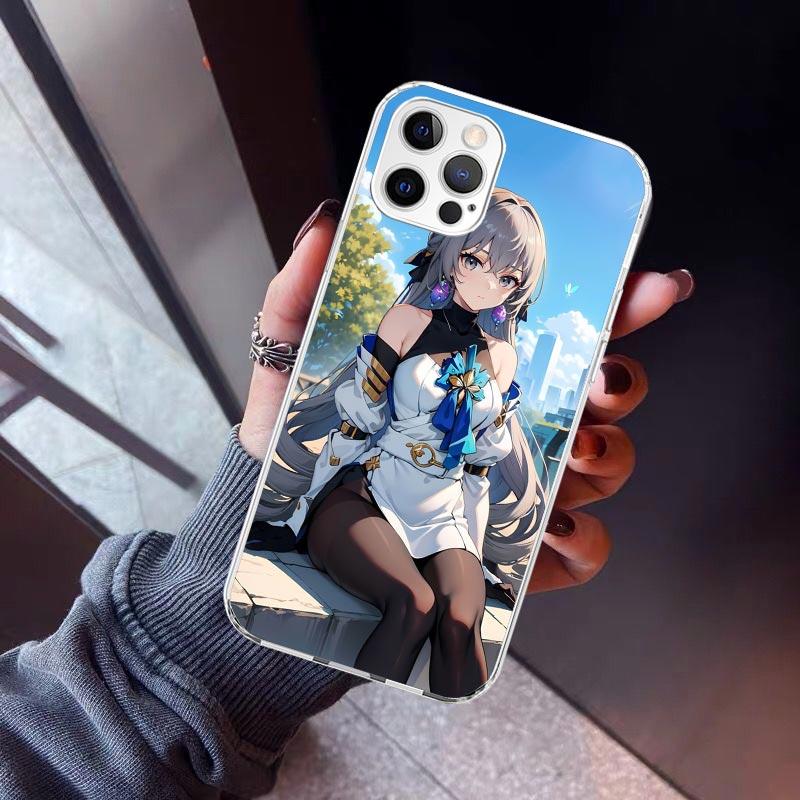 Honkai Star Rail Bronya Rand Phone Case For iPhone 17 Air 11 13 Mini 14 15 Plus 16 12 Pro Max 16E SE 7 8 Pattern Soft TPU Back C