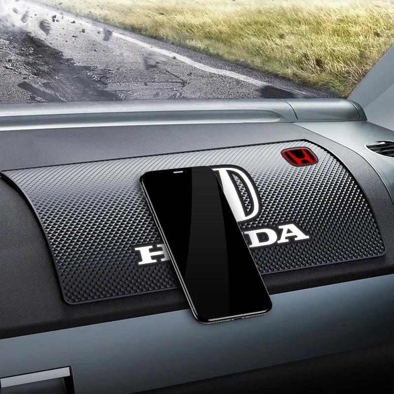 Car Dashboard Non-slip Mat Phone Key Storage Pad Car Accessories For Honda Civic Accord Odyssey City Pilot Jazz CRV HRV Legend
