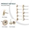 Cloth Polishing Buffing Pad Cotton Wheel+metal Handle Rotary Tool