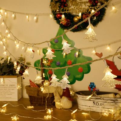 Weihnachts-Lichterkette, 6M 40 LEDs Lichterkette Batteriebetrieben Innen & Außen DIY Girlande Weihnachts-LED-Lichterkette