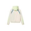 Fila American Style Loose Color Block Knitted Pullover Hoodie Women Hoodies Apricot F11W239205F-BG
