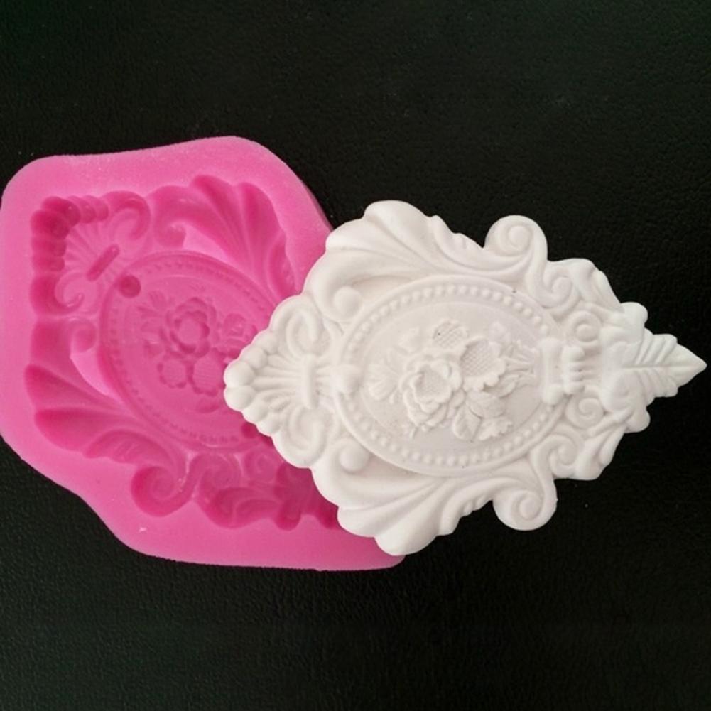 Yousheng Embossment Chocolate Mould Silicone 3D Fondant Cake Tool Decorating