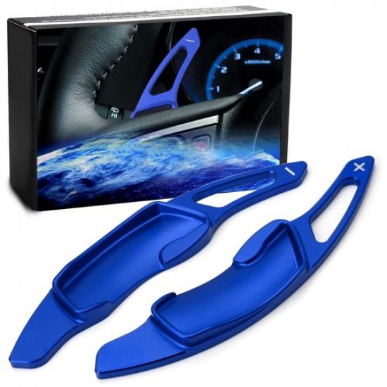 

Blue Larger Steering Wheel Paddle Shifter Extensions For Subaru BRZ Impreza WRX