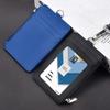 Multifunctional Zipper Work ID Card Holder with Lanyard Identity Access Staff Badge Multi-Card Bank Campus School Office Card Holder