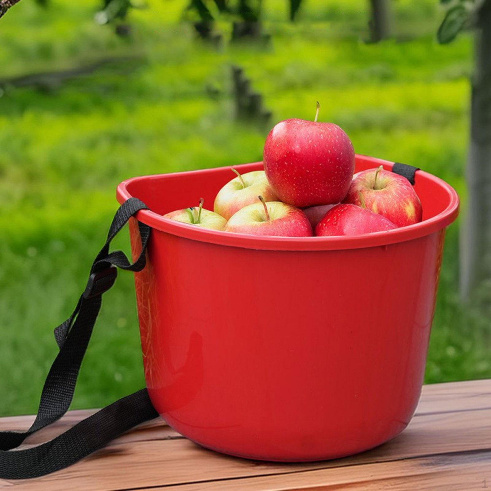 

Корзина для сбора урожая Ведро для сбора урожая Регулируемый ремень Аксессуары Многофункциональный Красный Садовый инструмент для