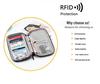 RFID-blokkerende multifunksjonell pass- og ID-holder