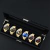 Uhr 6-teiliges Set Herren-Stahlbanduhr Quarz-Uhr Modeuhr Freizeit-Uhr