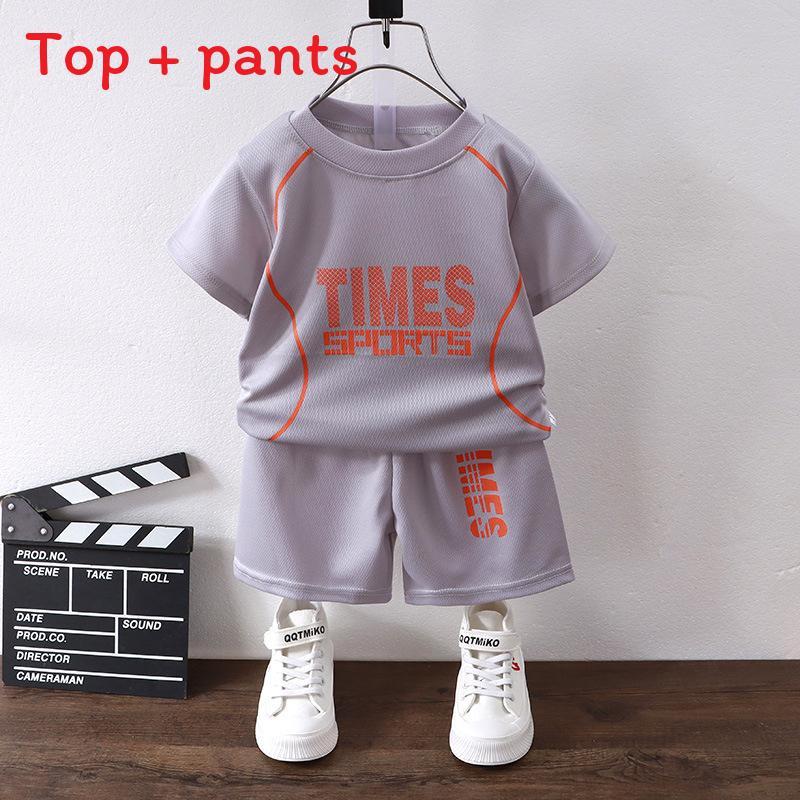Childrens Sport Set With Short Sleeve Tshirt And Short Pants For Active Kids