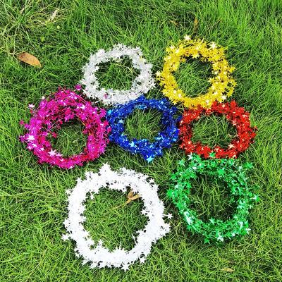 7.5m Christmas Star Wire Ribbon for DIY Decoration