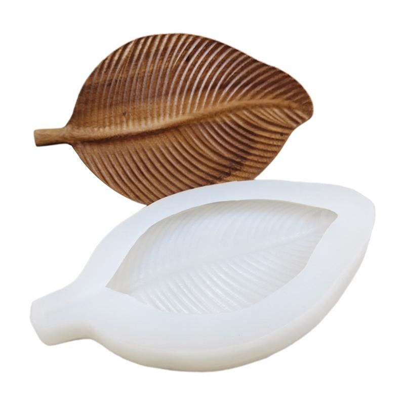 Silikonové formy ve tvaru listu Silikonová forma na ovocný podtácek Formy na odlévání epoxidové pryskyřice pro výrobu podložek pod hrnek ve tvaru plátku falešného achátu